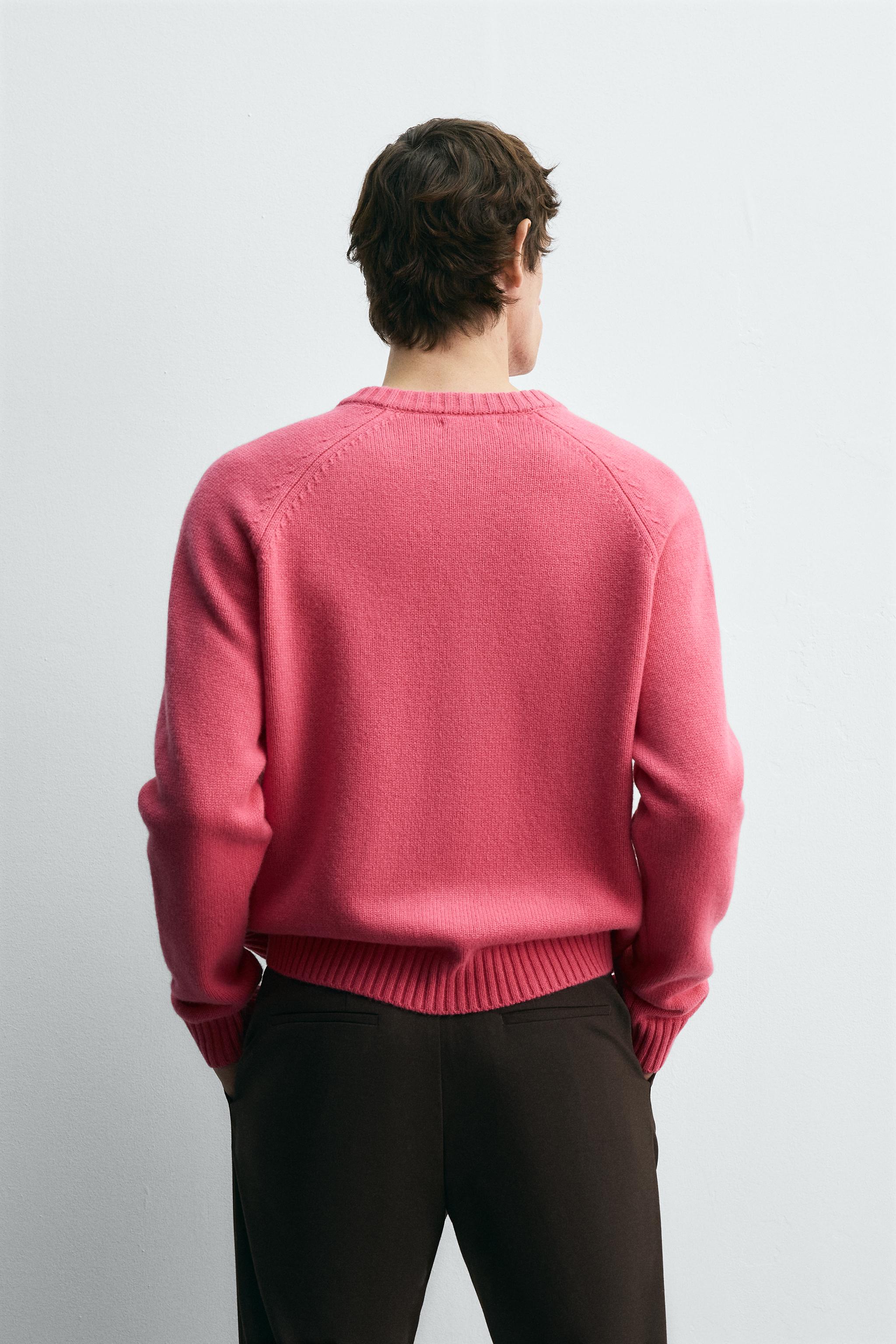 新品未使用　Zara ディズニー　ドナルドダック カーディガン ザラ　L ZARA X DISNEY ドナルドダック ウールカーディガン 5755/371