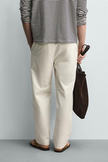 PANTALON CHINO STRAIGHT FIT - Écru de Zara - Image 2