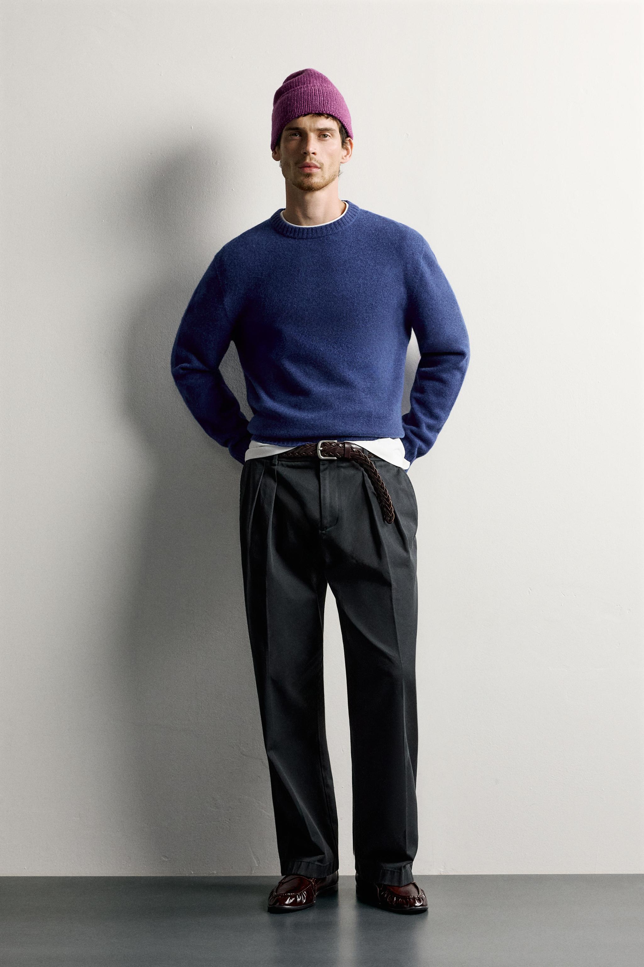 WOOL BLEND REGULAR FIT SWEATER