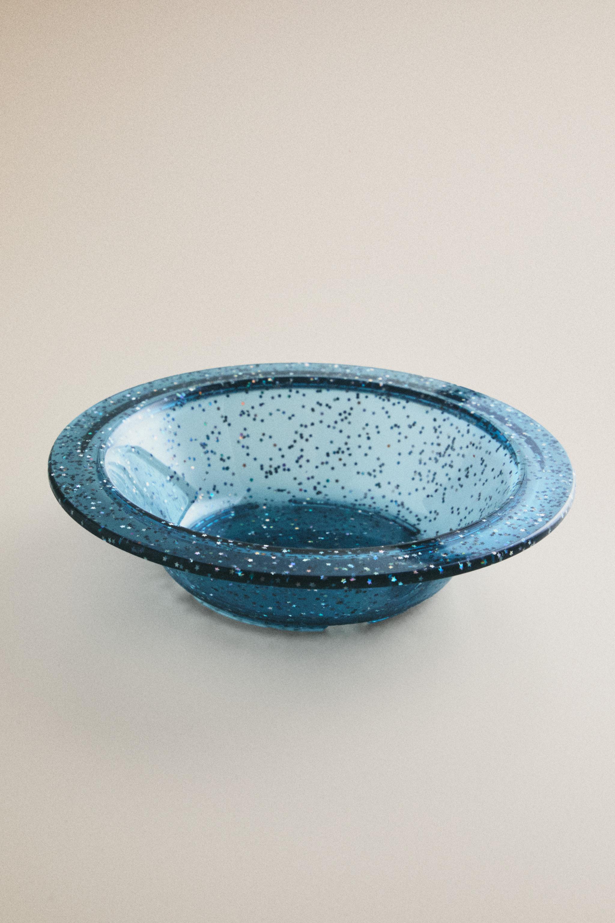 ASSIETTE ENFANT PAILLETTES ÉTOILES TRITAN
