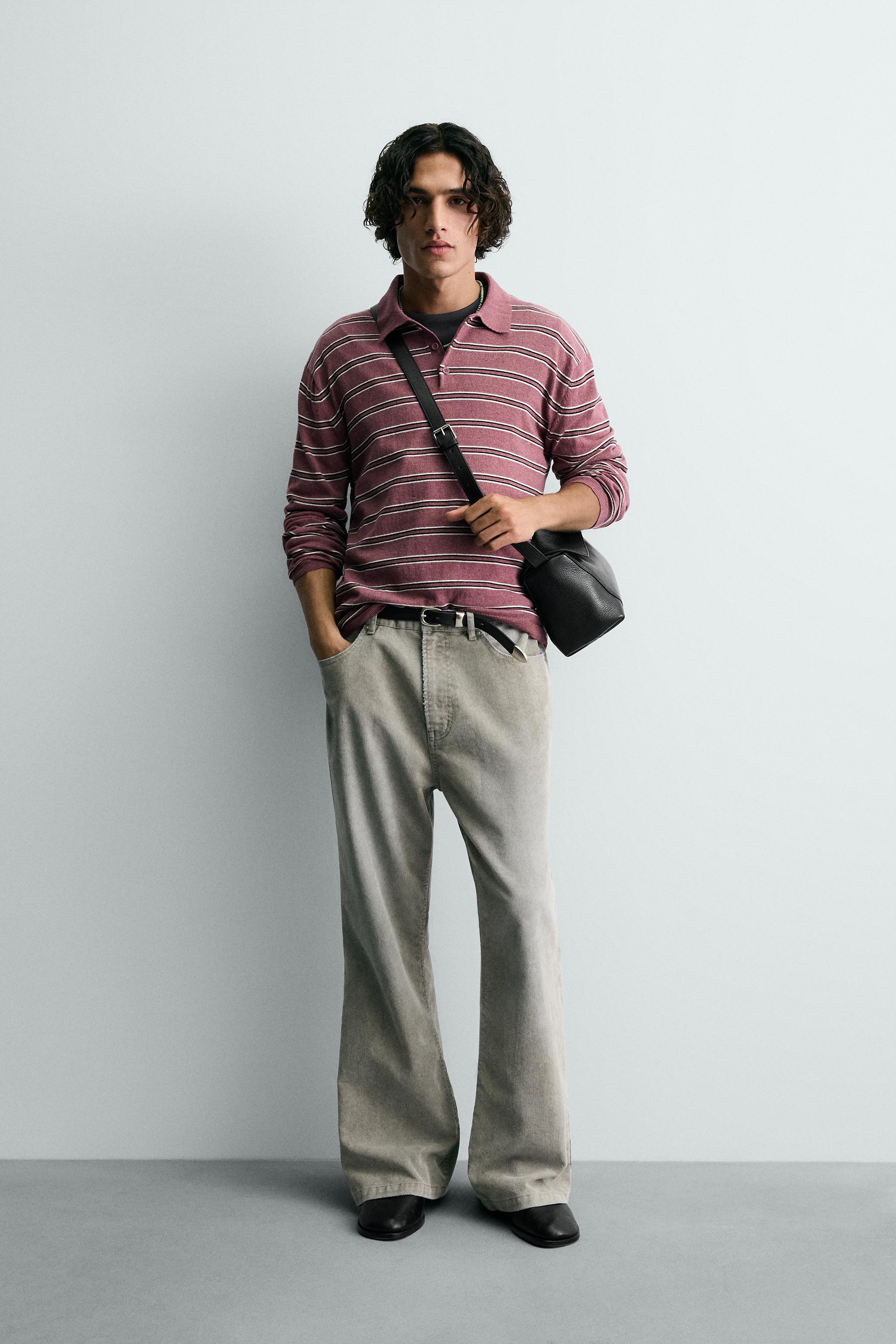 POLO EN MAILLE À RAYURES