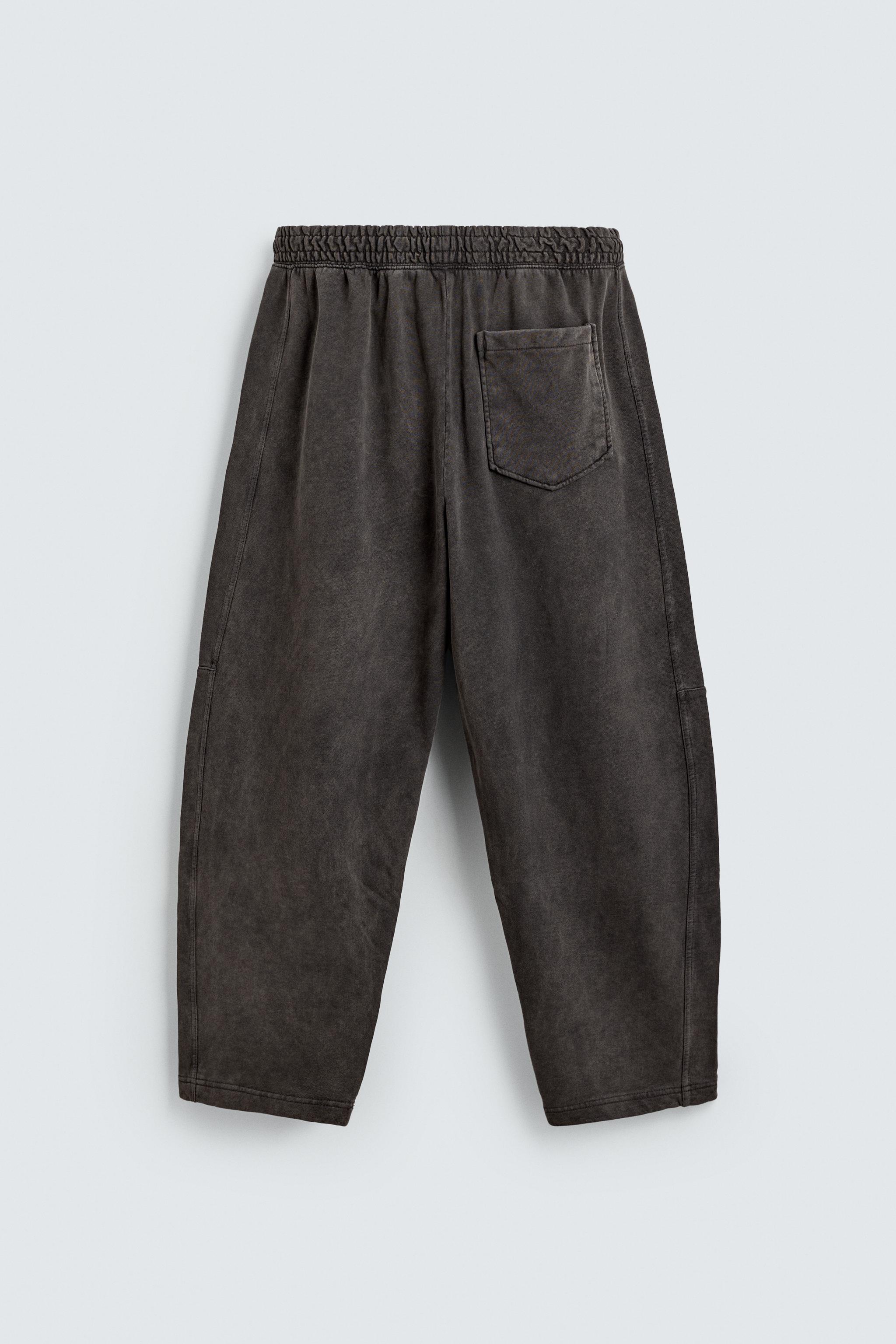 WASHED BALLOON FIT JOGGING PANTS