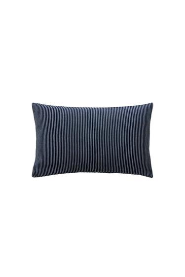 THIN STRIPE CUSHION COVER - Blue by Zara