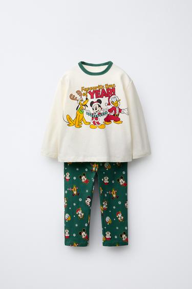 AGES 2-6 / MICKEY MOUSE AND FRIENDS © DISNEY PRINT PYJAMAS - Green by Zara