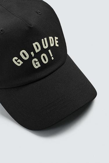 CASQUETTE À INSCRIPTION BRODÉE - Noir de Zara - Image 4