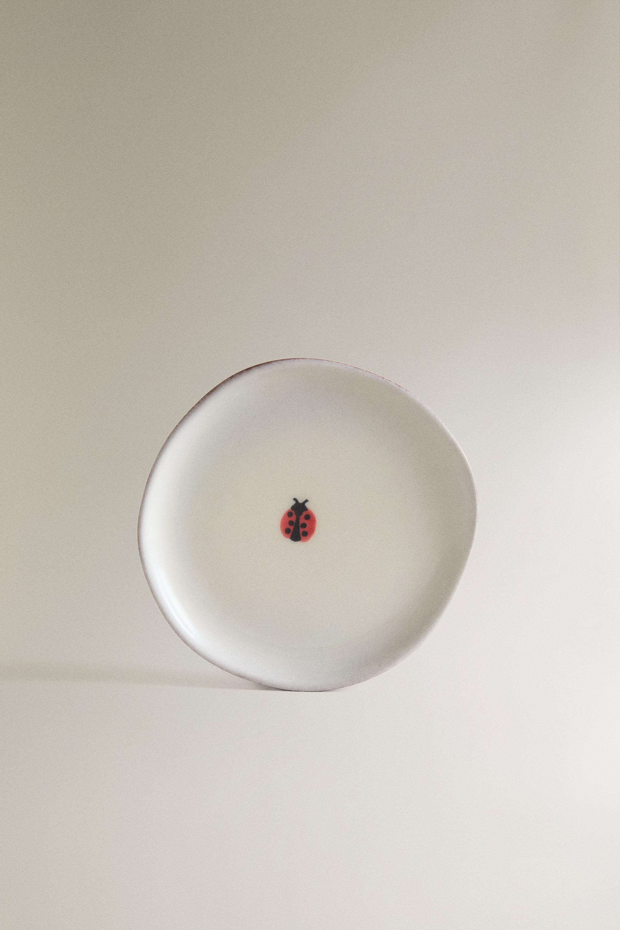 LADYBUG BATHROOM SOAP DISH — Beige