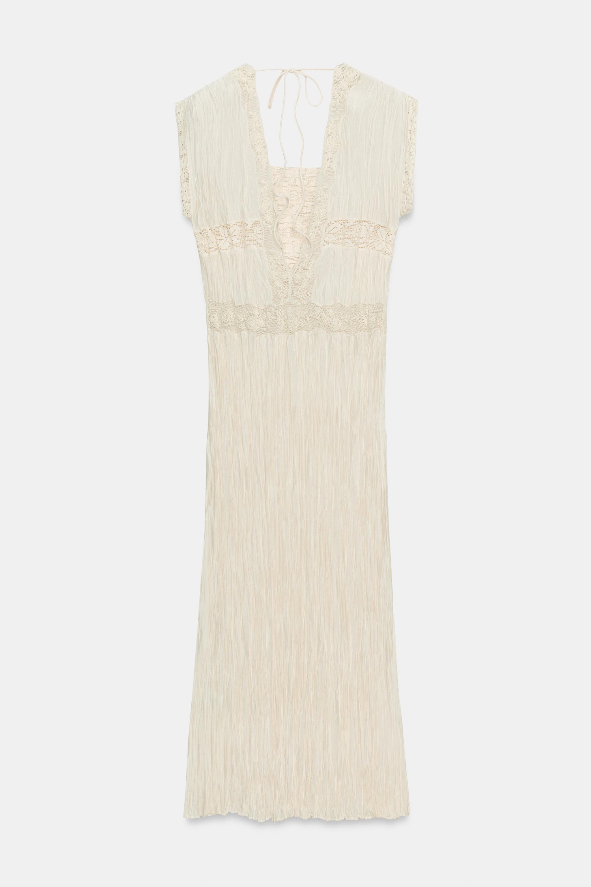 ROBE PLISSÉE DENTELLE ZW COLLECTION