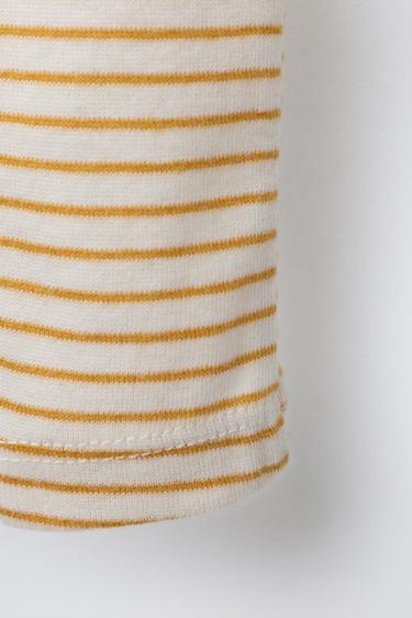 STRIPED LEGGINGS - Ochre by Zara - Image 3