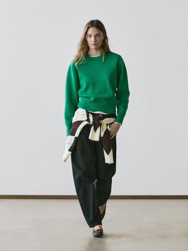 Jersey punto mezcla algodón - Billar de Zara - Imagen 0