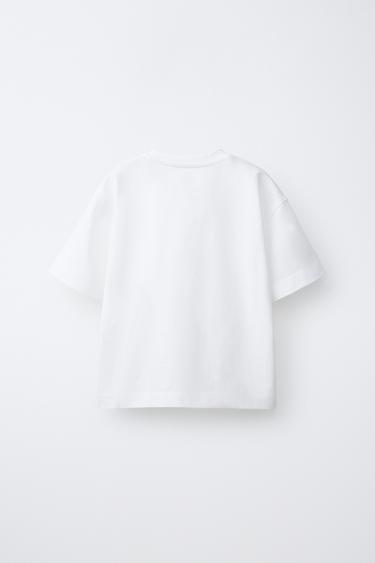PLAIN HEAVY WEIGHT T-SHIRT - White by Zara - Image 1
