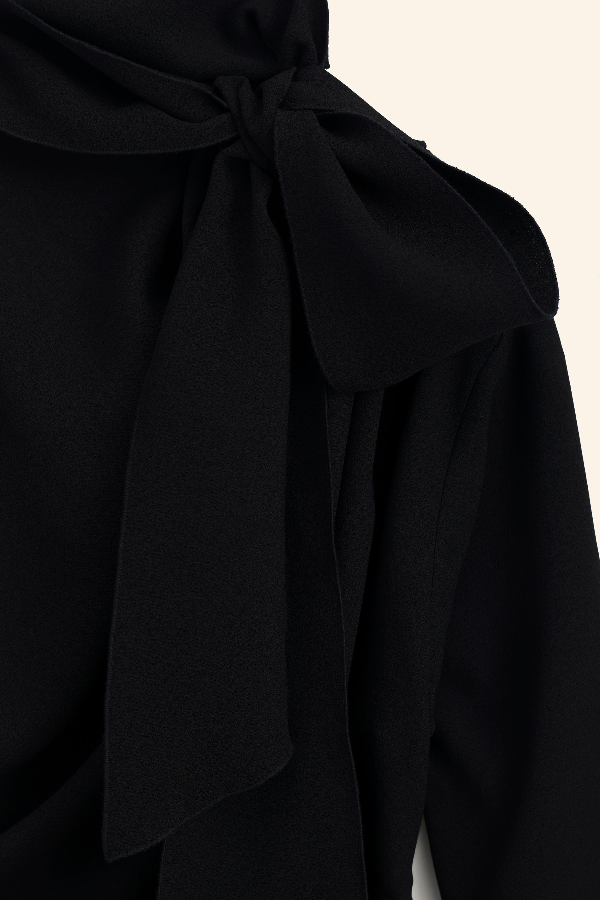 ASYMMETRIC BOW TOP LIMITED EDITION - Black | ZARA United States ASYMMETRIC BOW TOP LIMITED EDITION - Black | ZARA United States