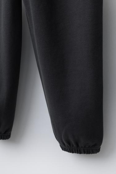 PANTALON DE JOGGING À IMPRIMÉ INSCRIPTION - Gris anthracite de Zara - Image 3