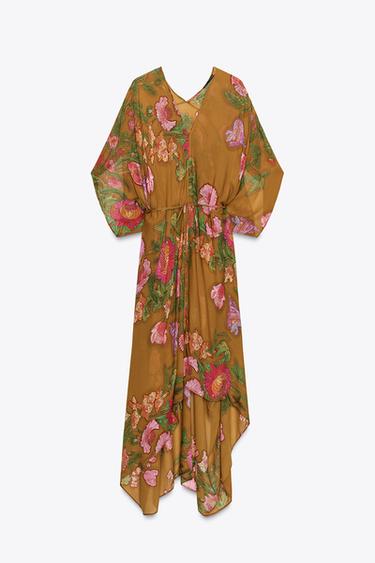 ZW COLLECTION FLORAL OVERSIZE DRESS - Multicoloured by Zara
