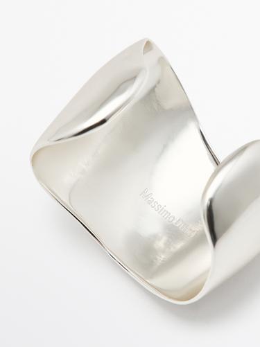 Zara Wide rounded bracelet - Silver - Image 0