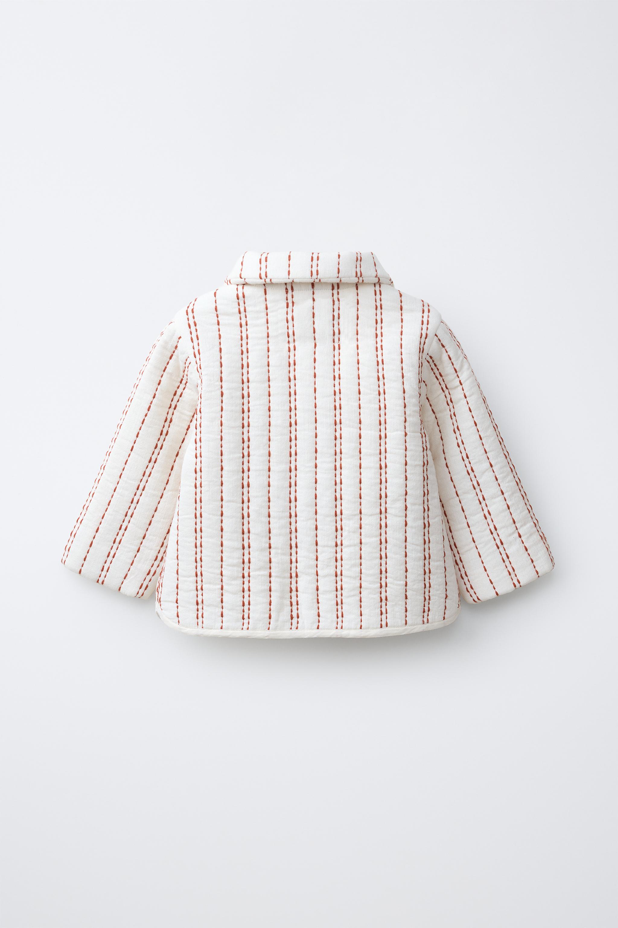 BLOUSON MATELASSÉ RAYURES BRODÉES