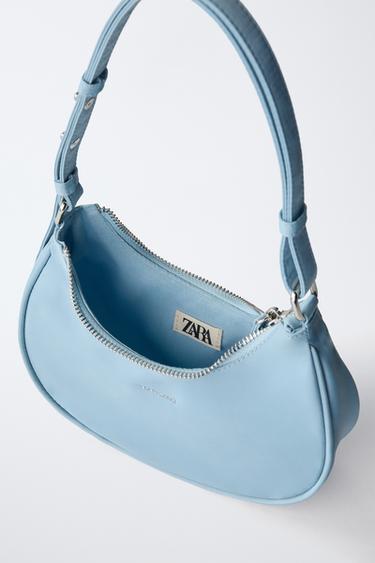 SAC PORTÉ ÉPAULE EN NYLON - Bleu de Zara - Image 3