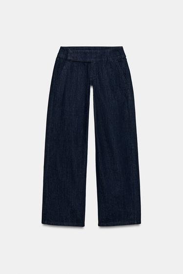 JEANS Z1975 WIDE LEG TIRO BAJO - Azul de Zara - Imagen 0
