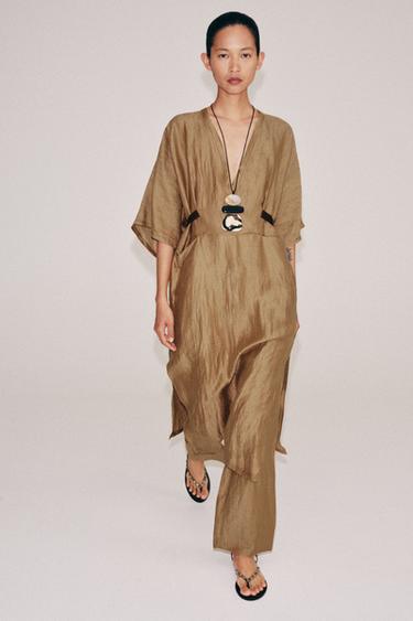 Zara ZW COLLECTION TUNIC DRESS AND PANTS SET - 118 - Image 0