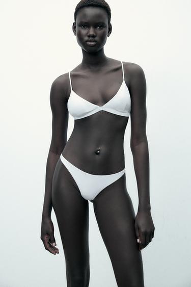 MODAL THONG - White by Zara