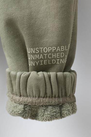 GARMENT-DYED SWEATSHIRT AND JOGGERS SET - Beige by Zara - Image 8
