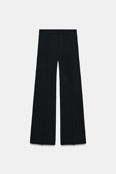 ZW COLLECTION HIGH-WAIST WIDE-LEG TROUSERS - Black by Zara