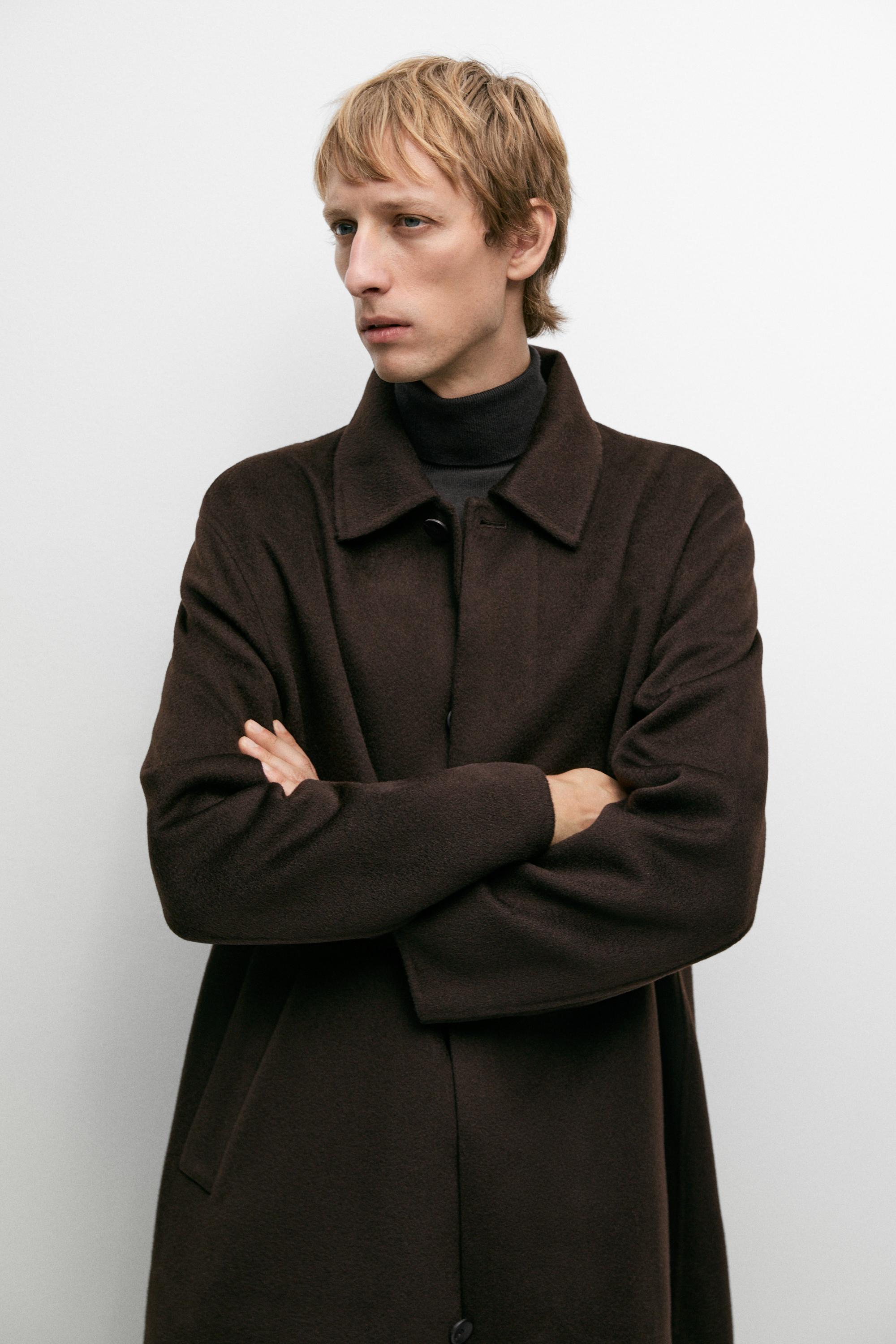 Manteau en double étoffe 100 % cachemire
