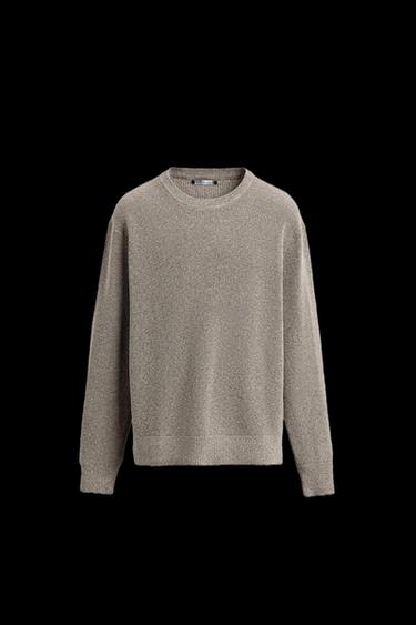 PURL KNIT SWEATER - Mink marl by Zara - Image 0