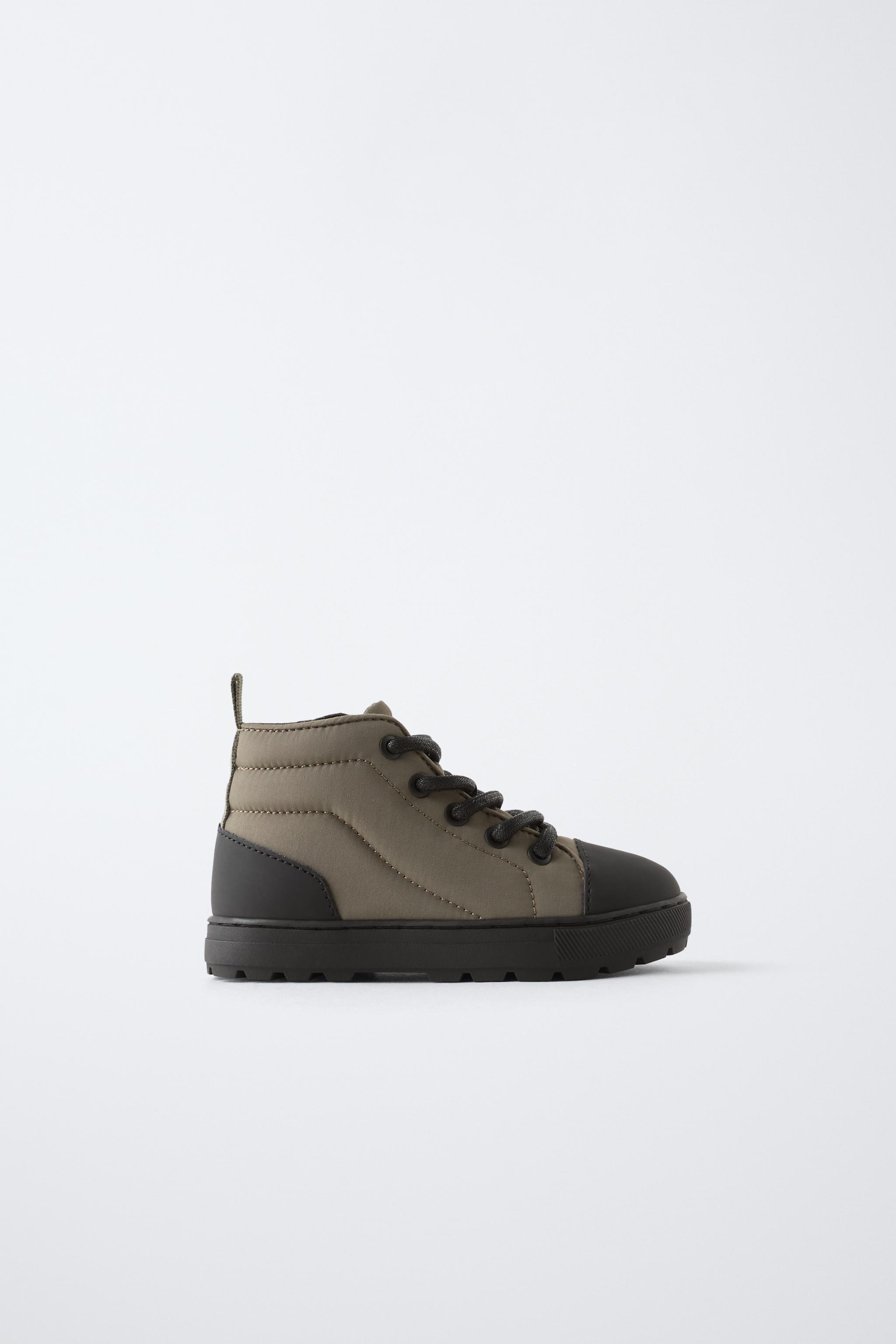 zara black high top sneakers