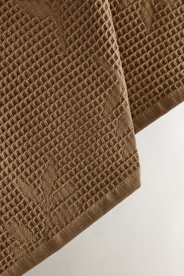 TORCHON CUISINE WAFFLE - Marron de Zara - Image 1