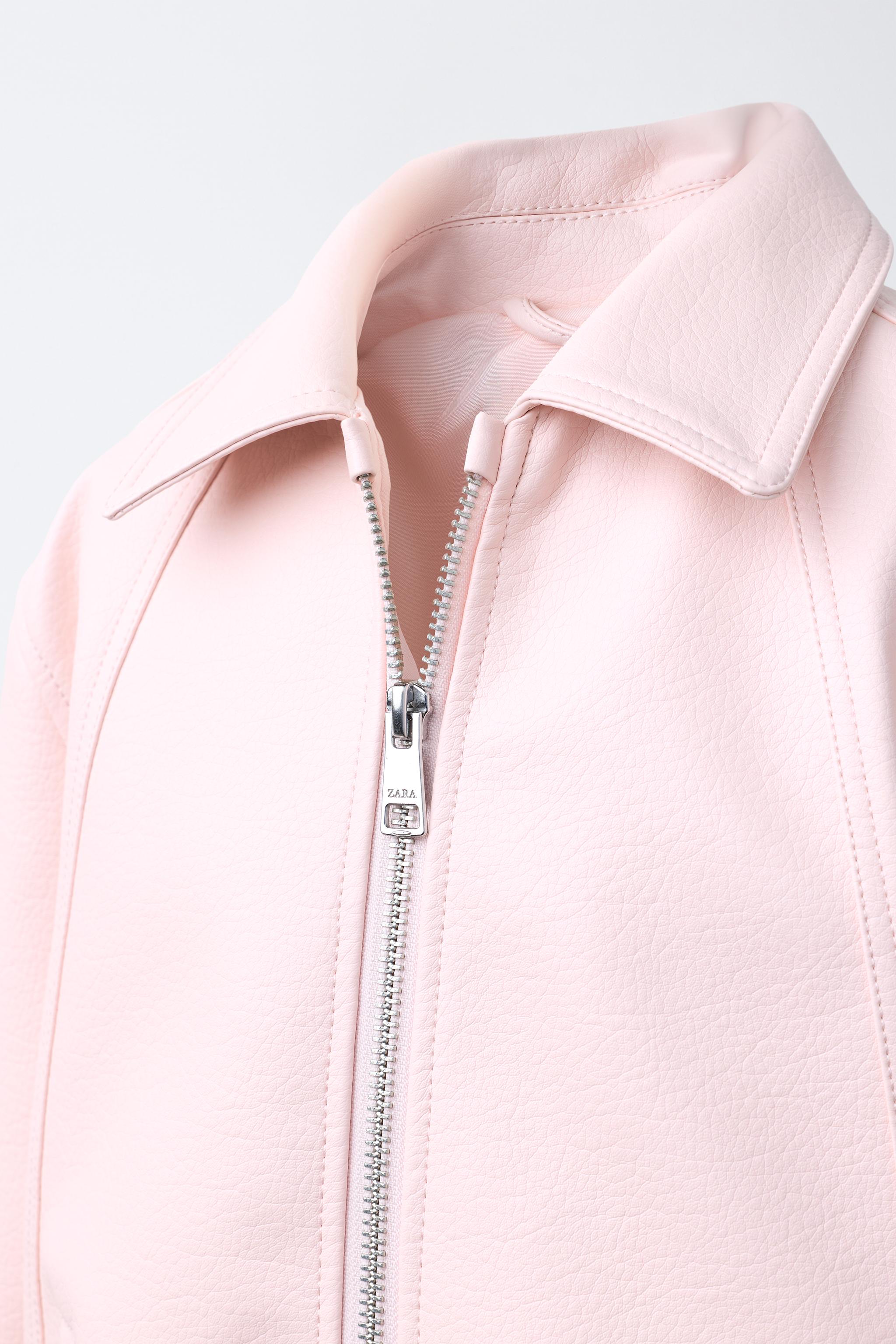 BLOUSON BOMBER EFFET MATIÈRE SYNTHÉTIQUE