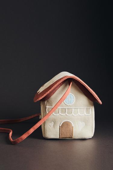 BØRNETASKE MED HUSFORM - Tofarvet fra Zara