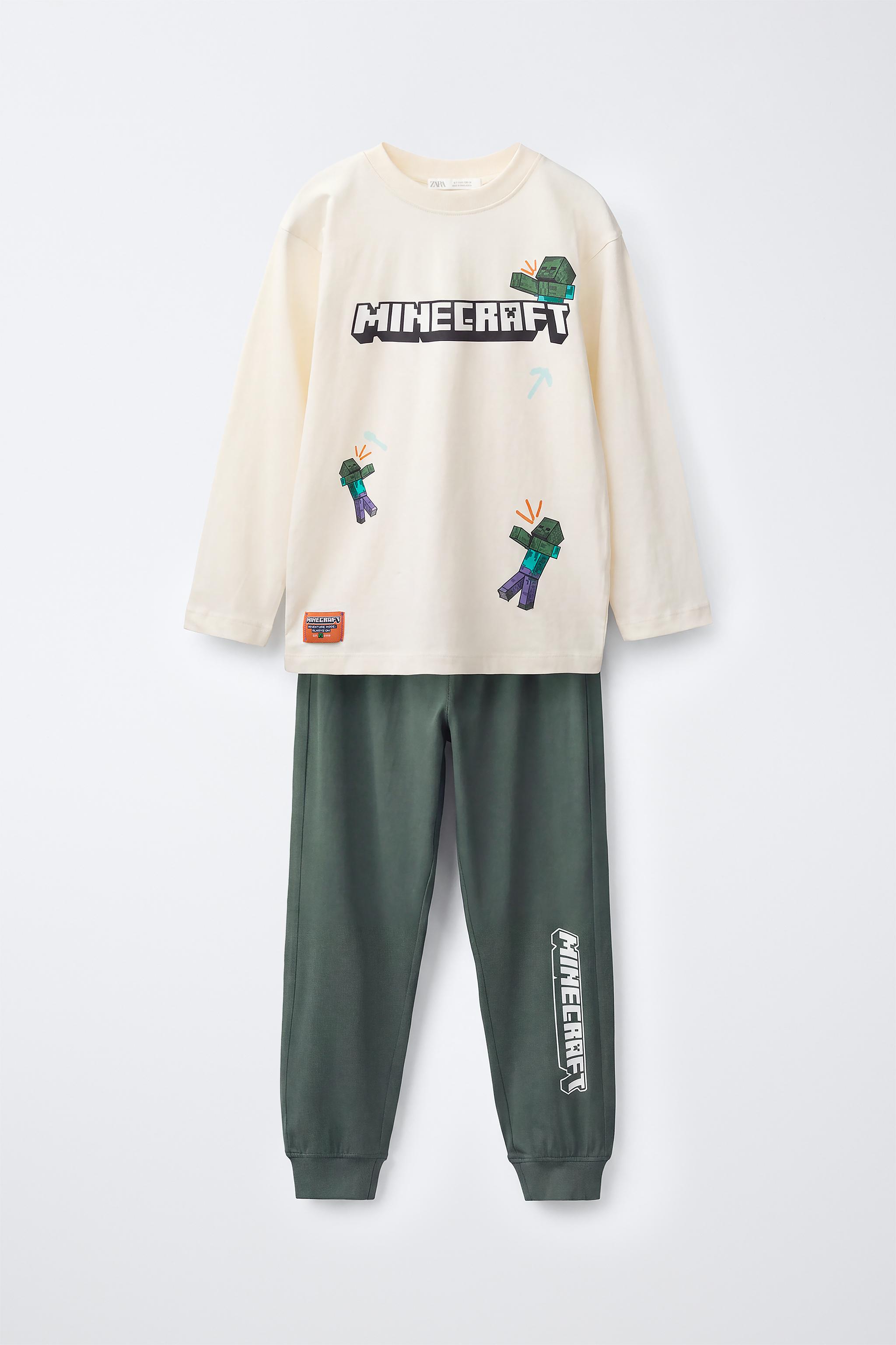 6-14 YEARS/ MINECRAFT © MOJANG AB PYJAMAS — Green