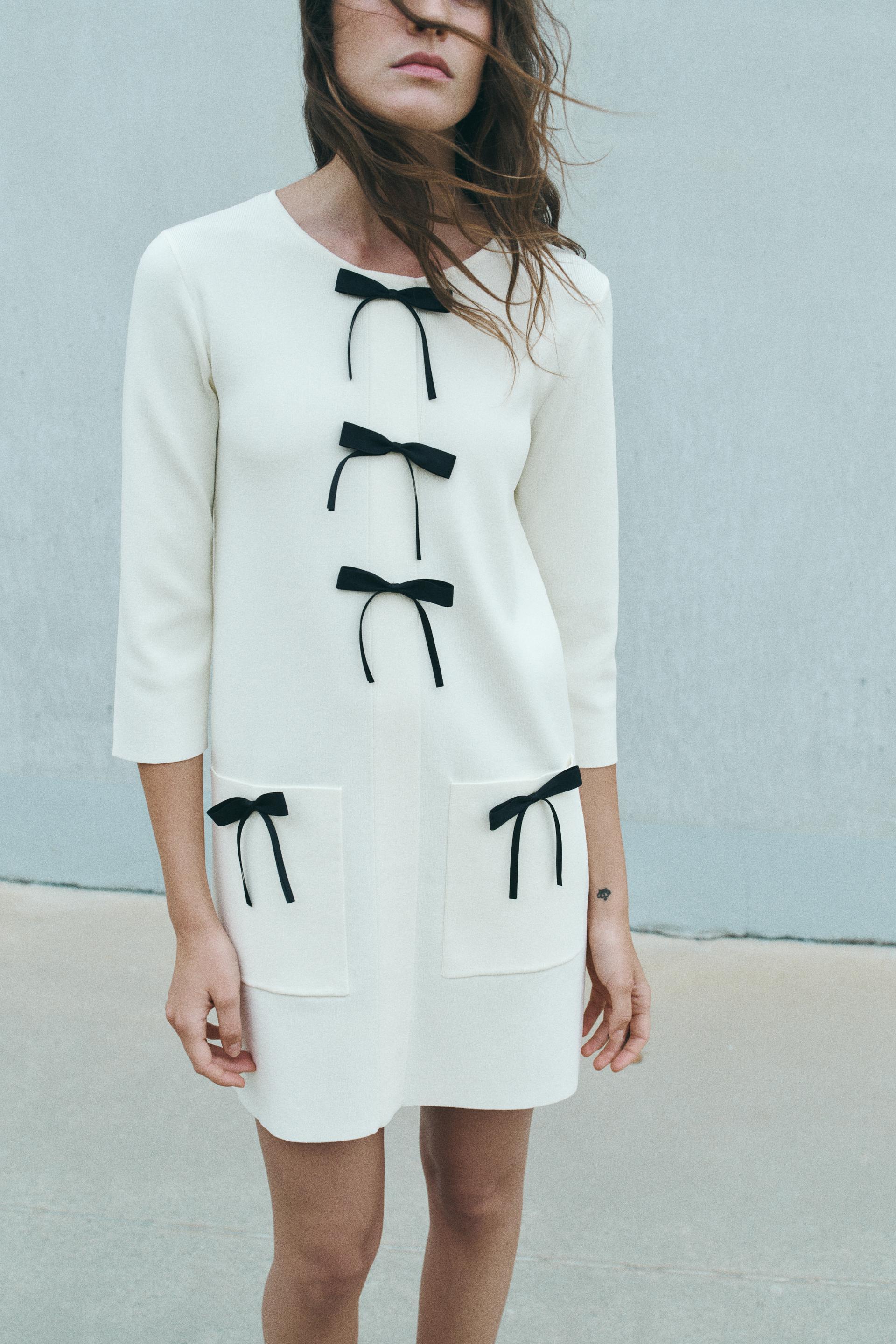 Zara white short dress fashion