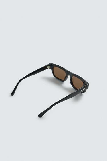 RECTANGULAR SUNGLASSES - Brown by Zara - Image 3