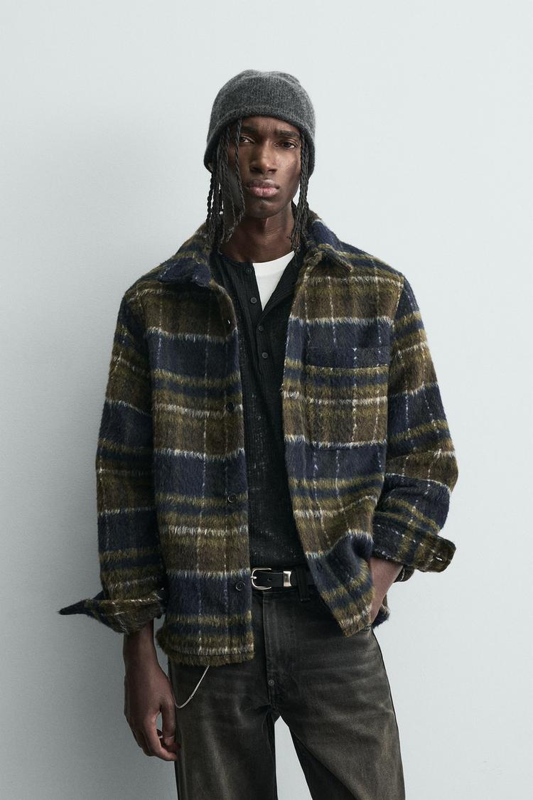 ZARA FAUX FUR OVERSHIRT