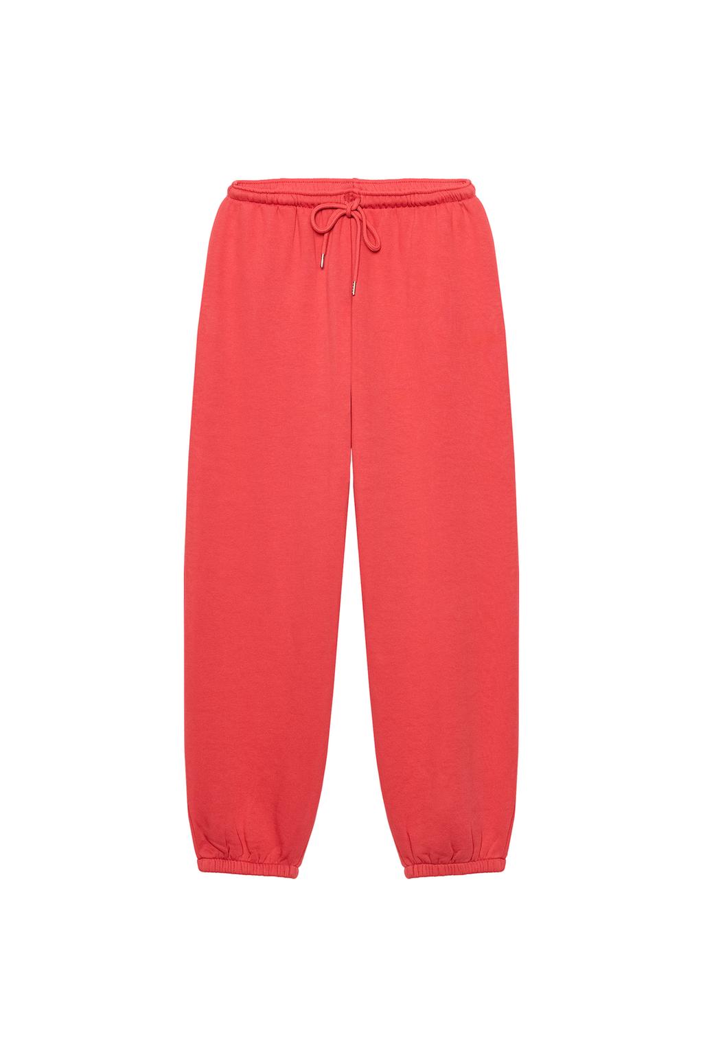 Fleece Joggers - Red by Zara