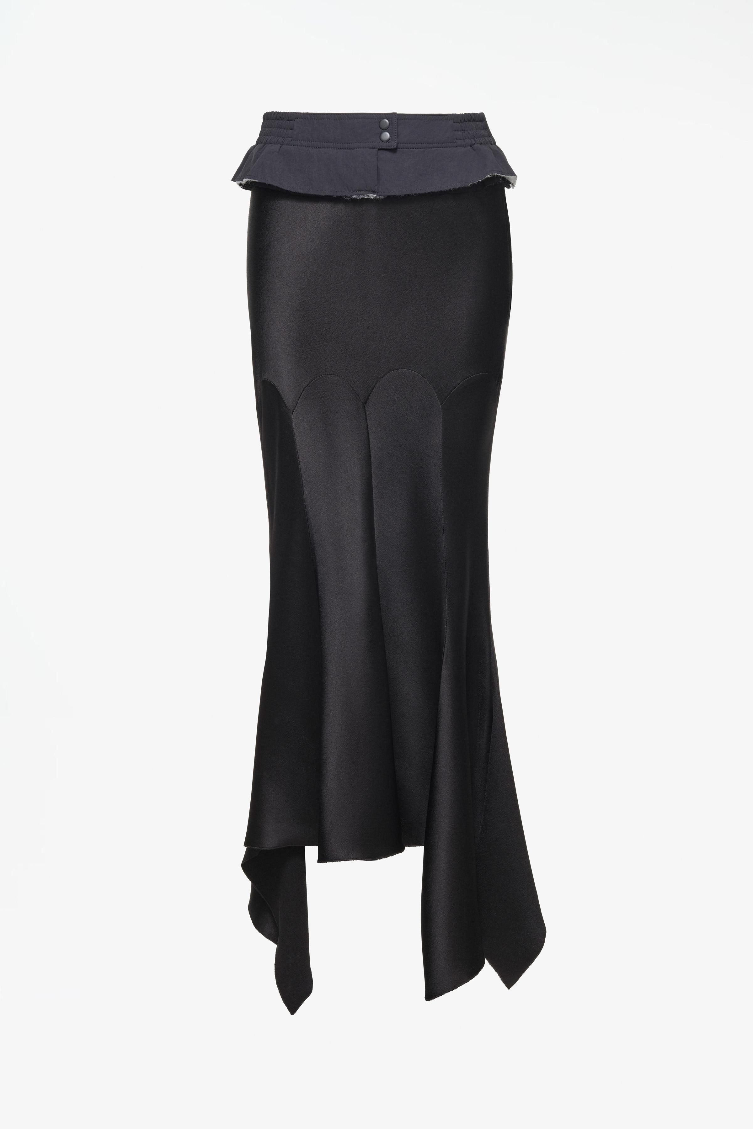 LIMITED EDITION SATIN SKIRT WITH CONTRAST SASH