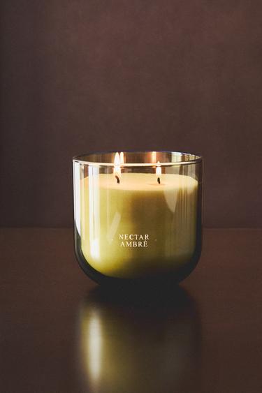 (400 G) NECTAR AMBRÉ SCENTED CANDLE - Peach by Zara - Image 5