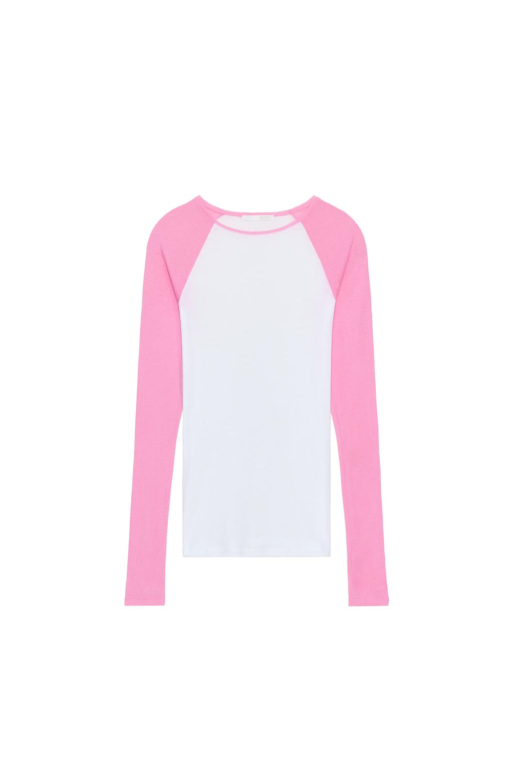 SUPIMA CONTRAST SLEEVE T-SHIRT - image 4