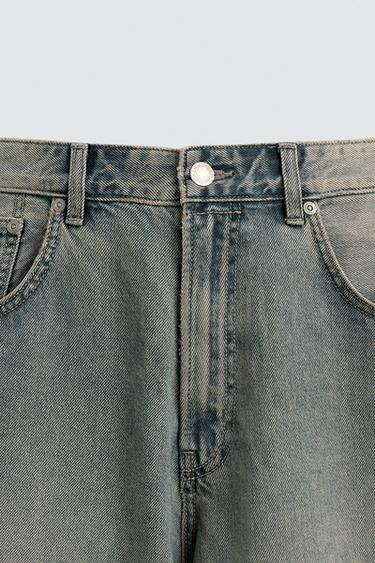 BAGGY FIT JEANS - Blue / Green by Zara - Image 8