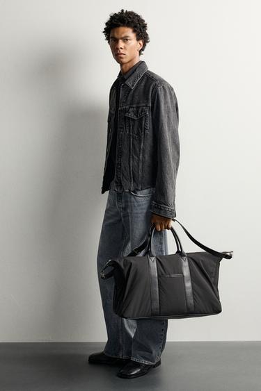 COMBINED NYLON TRAVEL BAG - Black by Zara - Image 0