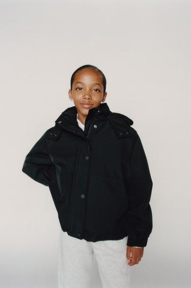 PARKA MATELASSÉE - Noir de Zara