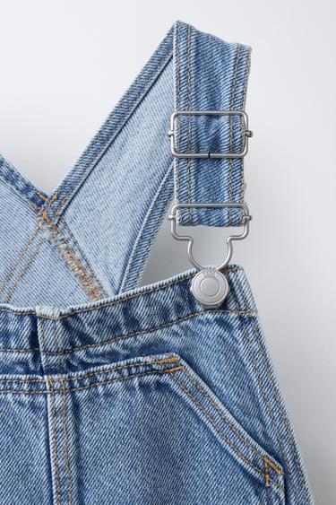 LONG DENIM DUNGAREES - Light blue by Zara - Image 2