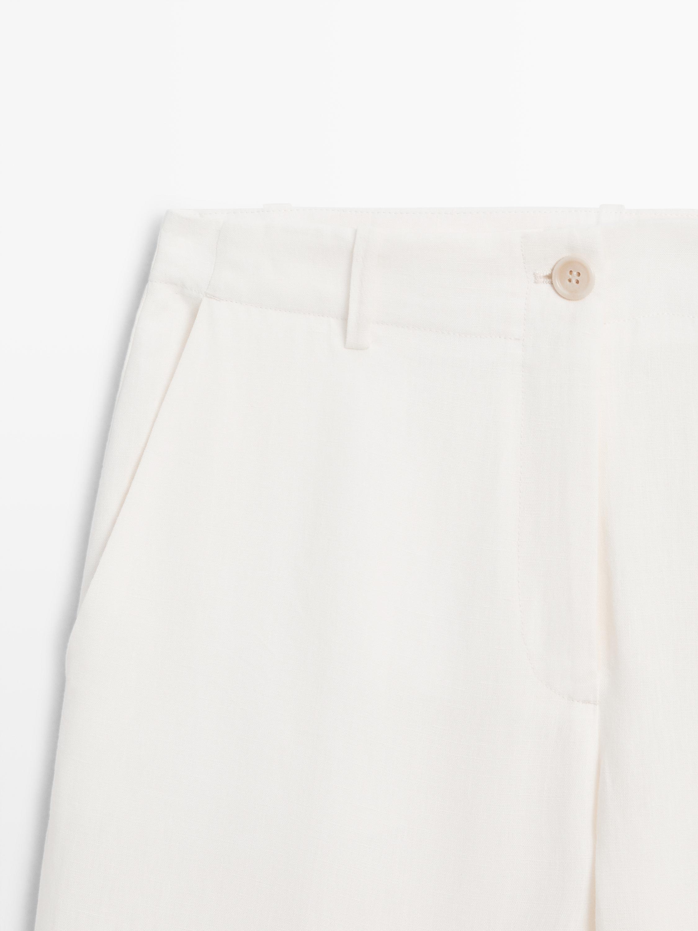 Linen suit trousers