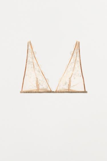 SOUTIEN-GORGE TRIANGLE MESH DENTELLE - Gaufrette de Zara - Image 4