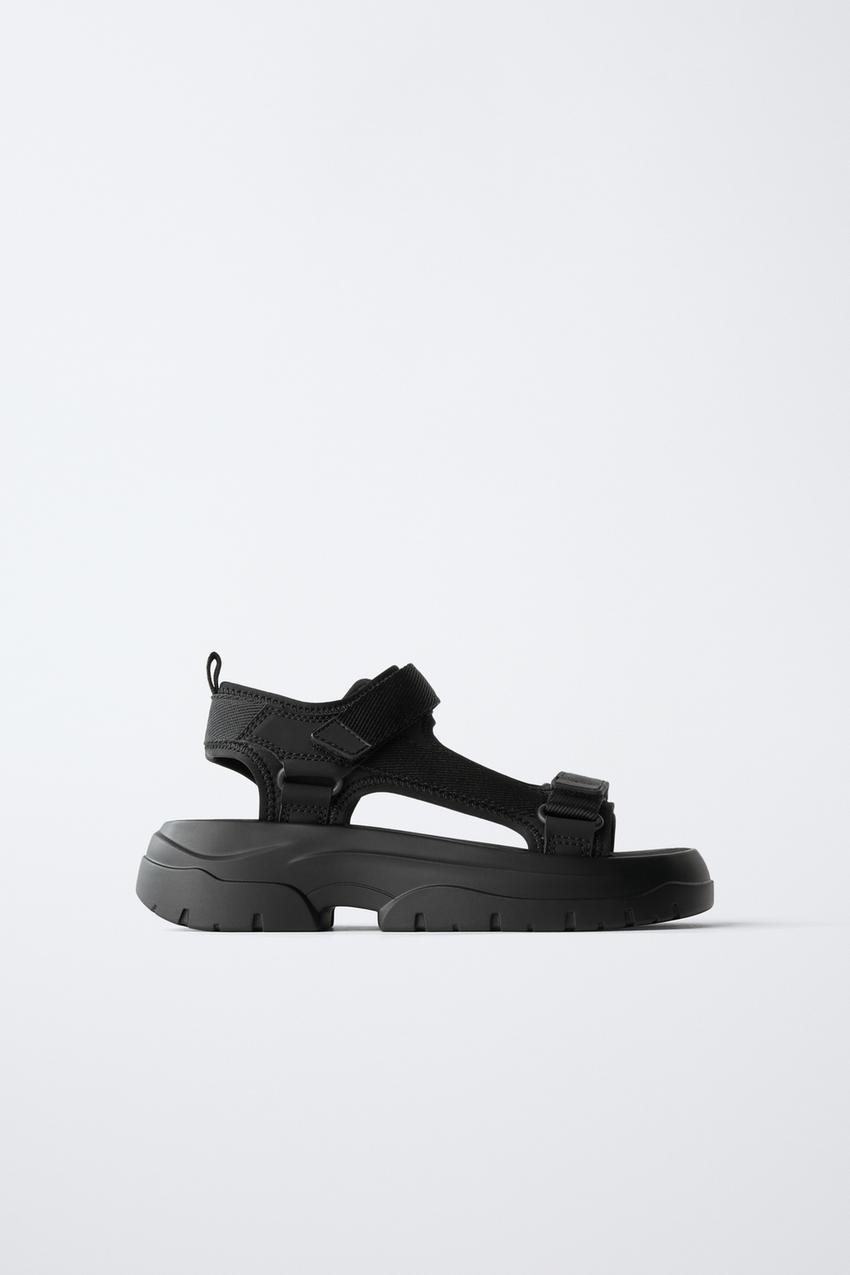 TECHNICAL SANDALS - Black | ZARA United States display picture 1