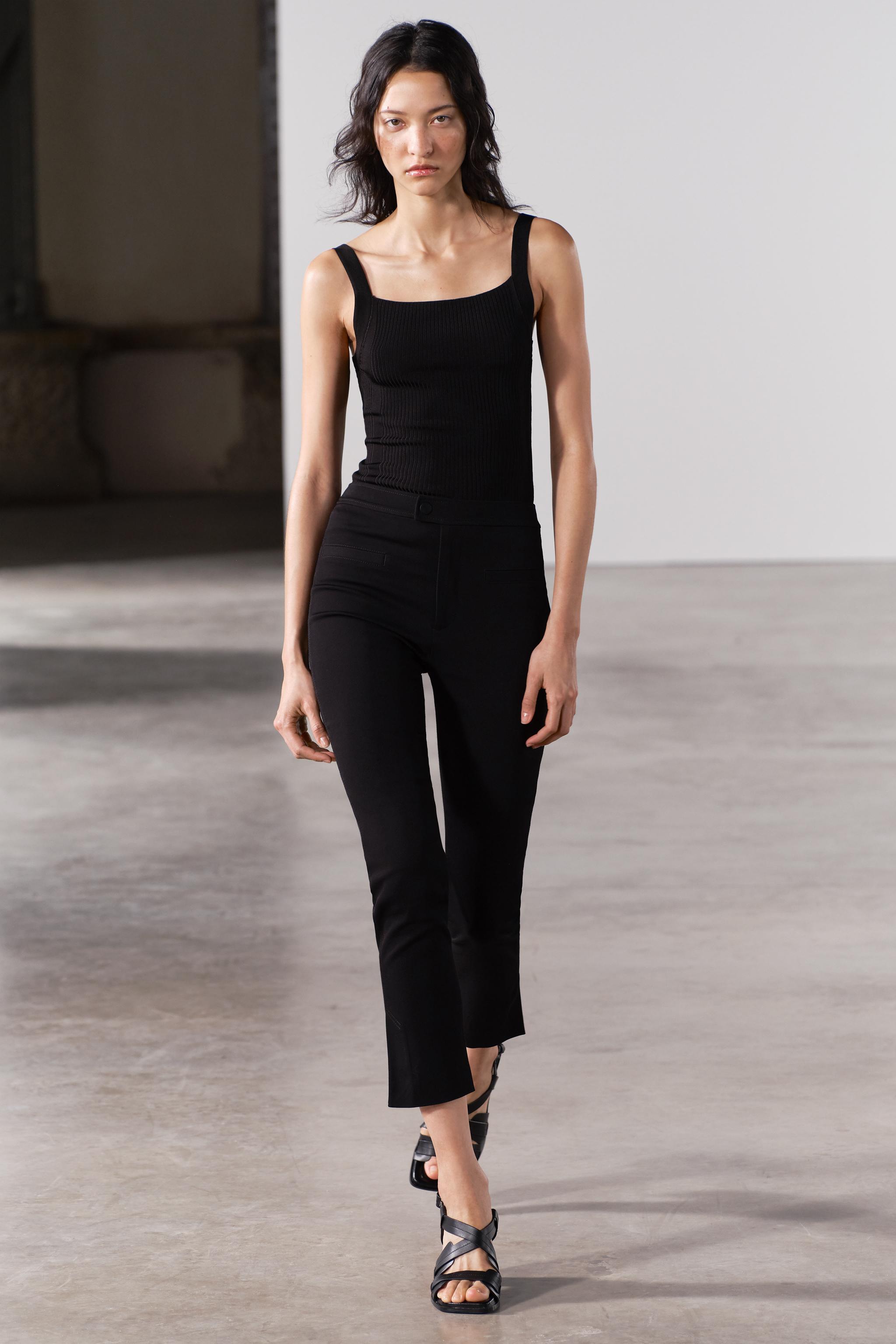 Zara store black overalls