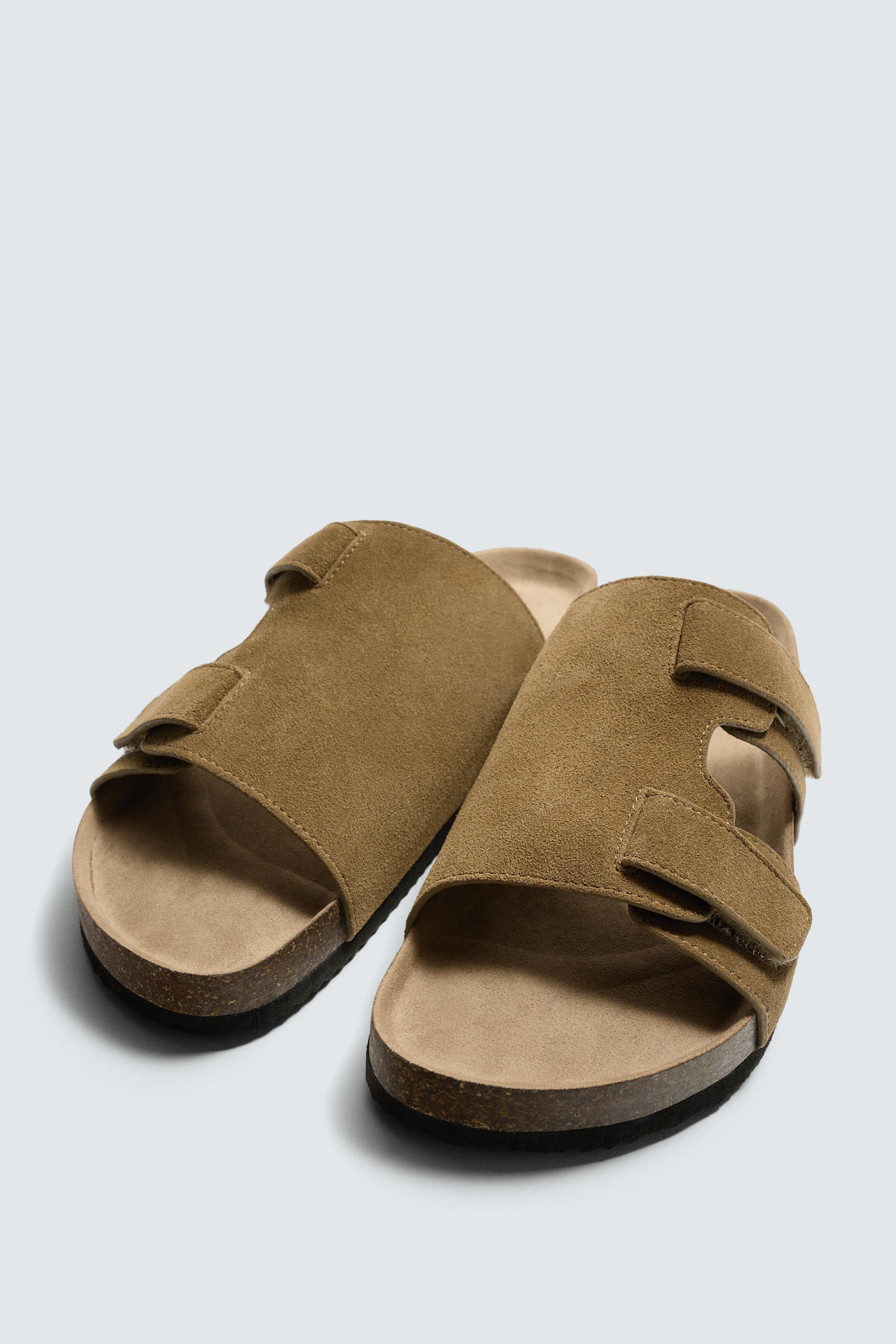 LEATHER STRAP SANDALS