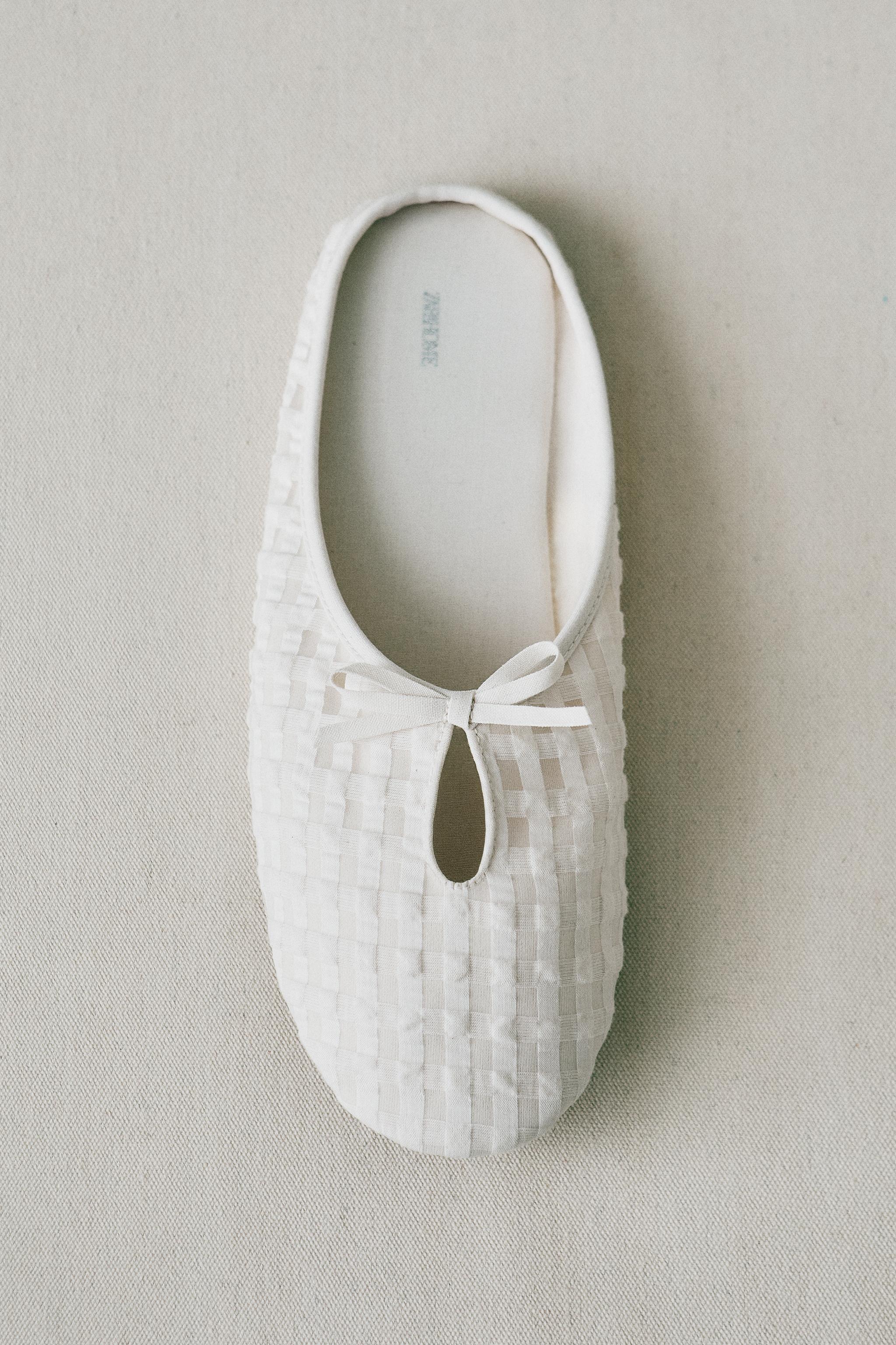 GINGHAM MULE SLIPPERS