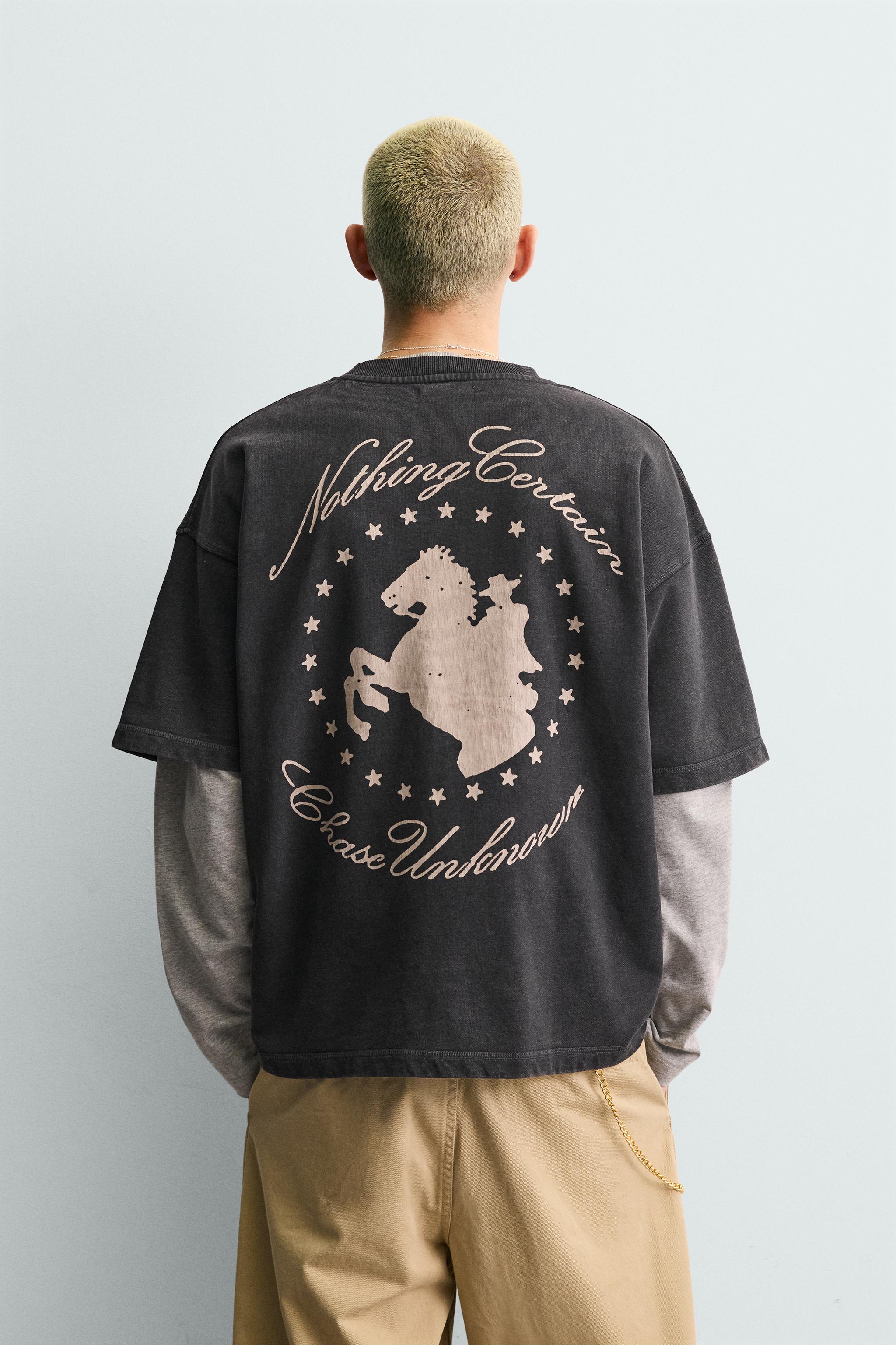 SWEAT DÉLAVÉ GRAPHIQUE CHEVAUX